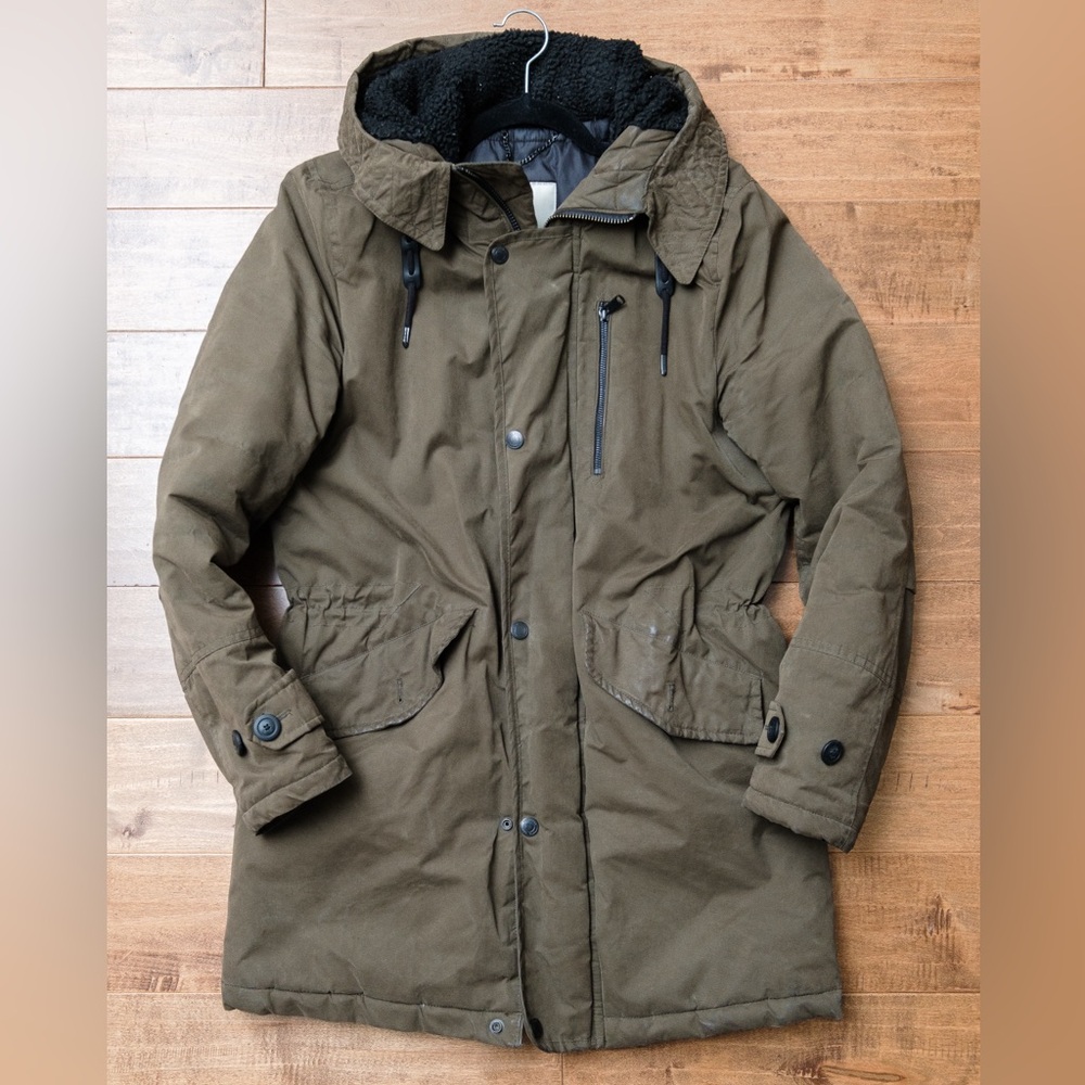 Military Green Winter Parka Jacket